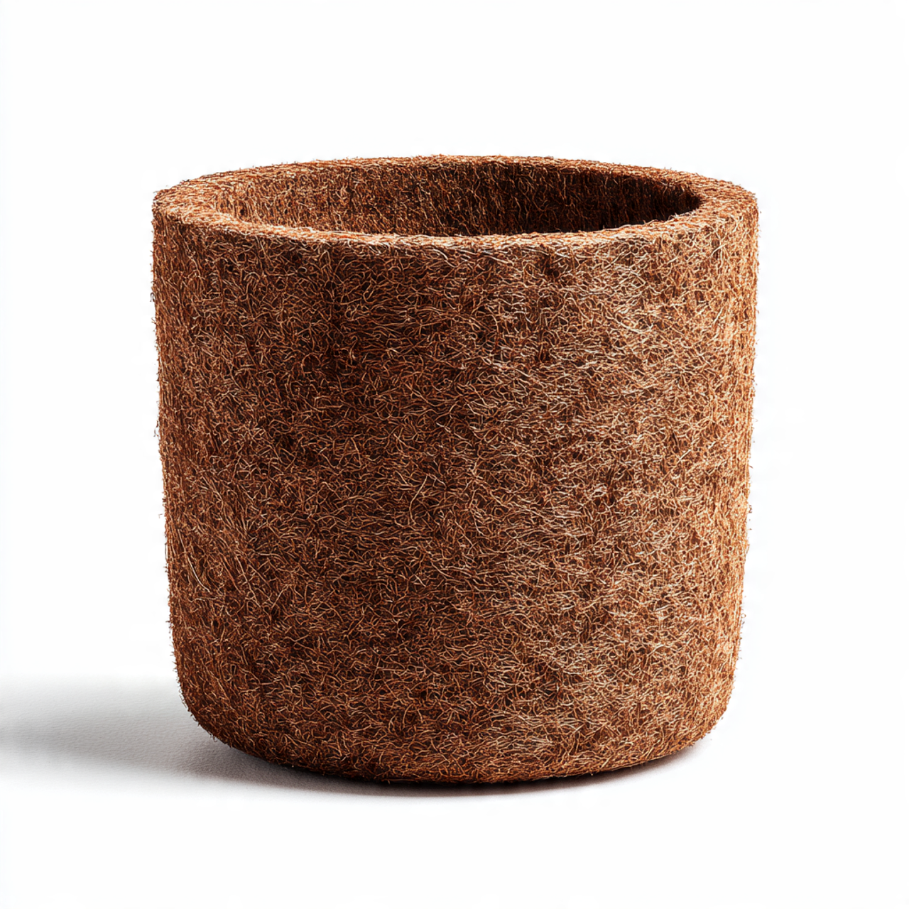 photorealistic product photo of single coir pot.png